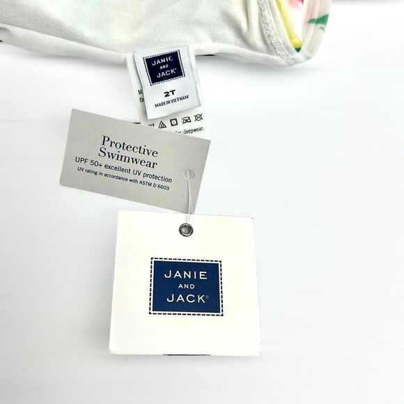 NWT Janie and Jack Lemon Swimsuit Sun Protection Size 2T - Picture 13 of 13